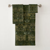 William Morris: Groene Tulp & Rozen handdoekset Bad Handdoek (Insitu)