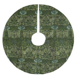 William Morris Grote Groene Bladeren & Blauwe Bloe Kerstboom Rok
