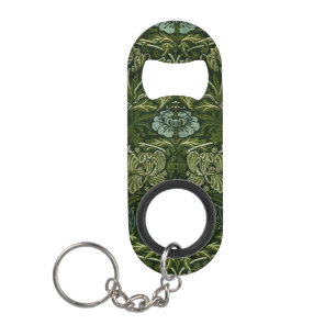 William Morris Grote Groene Bladeren & Blauwe Bloe Mini Flessenopener