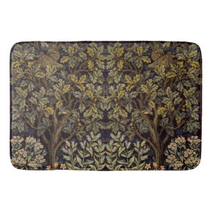 William Morris Henne Fazant Vogel Boom Botanisch Badmat