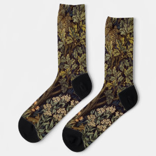 William Morris Henne Fazant Vogel Boom Botanisch Sokken