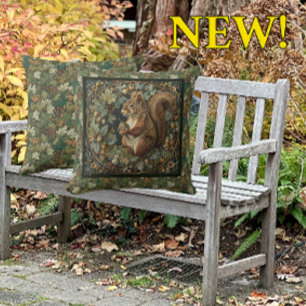 William Morris Herfst Eekhoorn Herfst Eikel Kussen