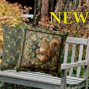 William Morris Herfst Eekhoorn Herfst Eikel Kussen