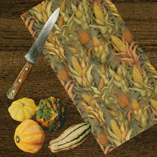 William Morris Herfst Mais Retro  Theedoek