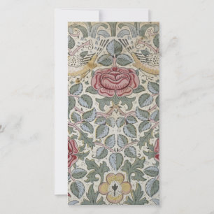 William Morris - het Roze Patroon Feestdagenkaart