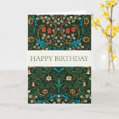 WILLIAM MORRIS "HEUREUX ANNIVERSAIRE" CARTE DE RÉJ (Fleur jaune)