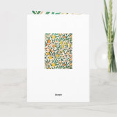 WILLIAM MORRIS "HEUREUX ANNIVERSAIRE" CARTE DE RÉJ (Dos)