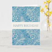 WILLIAM MORRIS "HEUREUX ANNIVERSAIRE" CARTE DE RÉJ (Fleur jaune)