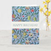 WILLIAM MORRIS "HEUREUX ANNIVERSAIRE" CARTE DE RÉJ (Fleur jaune)