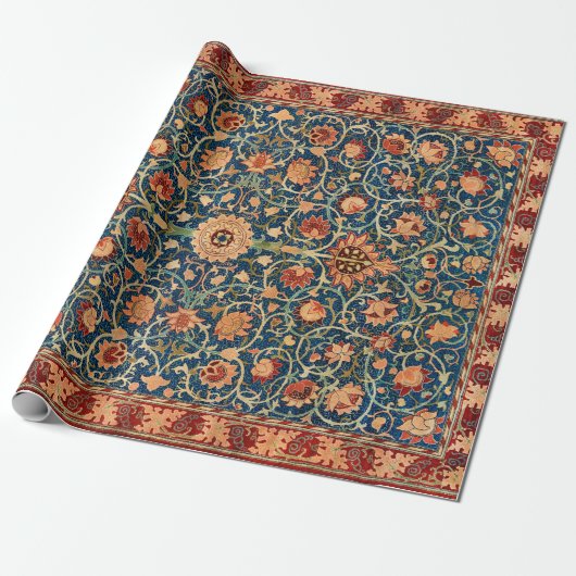 William Morris Holland Park Carpet Pattern Cadeaupapier (Uitgerold)