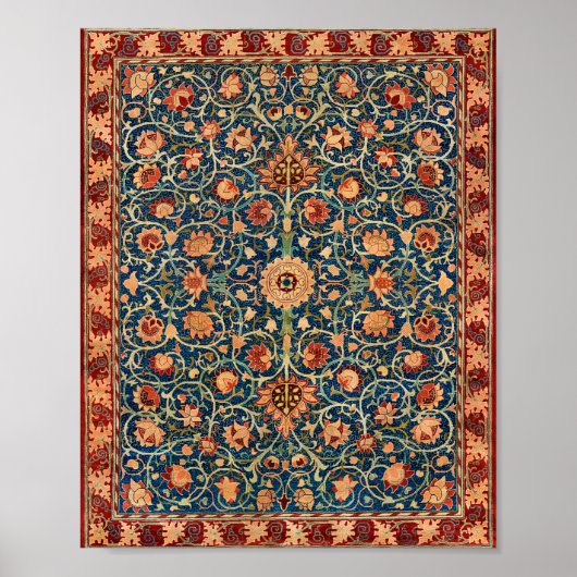 William Morris Holland Park Carpet Pattern Poster (Voorkant)
