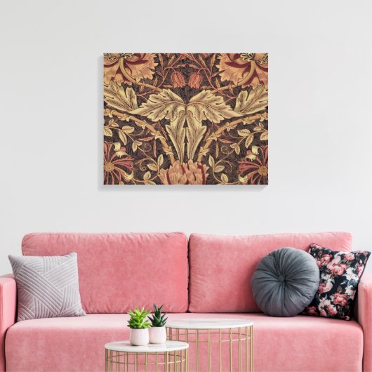 William Morris Honeysuckle Classic Engelse kunst Canvas Afdruk (Insitu (Woonkamer))