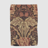 William Morris Honeysuckle Classic Engelse kunst Golfhanddoek (Voorkant)
