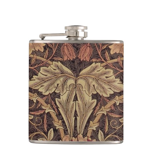 William Morris Honeysuckle Classic Engelse kunst Heupfles (Voorkant)