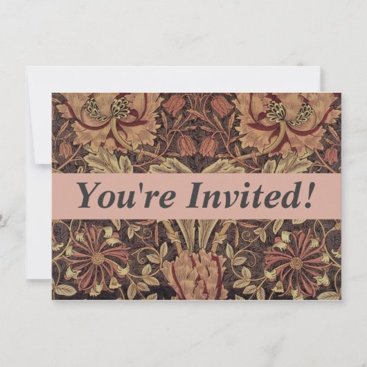 William Morris Honeysuckle Classic Engelse kunst Kaart (Voorkant)