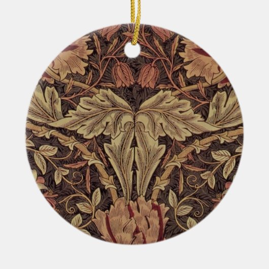 William Morris Honeysuckle Classic Engelse kunst Keramisch Ornament (Voorkant)