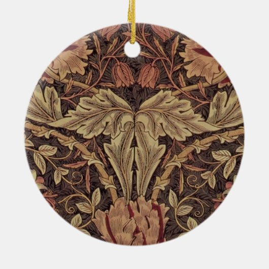 William Morris Honeysuckle Classic Engelse kunst Keramisch Ornament (Achterkant)
