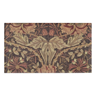 William Morris Honeysuckle Classic Engelse kunst Naambadge