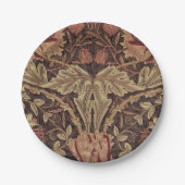 William Morris Honeysuckle Classic Engelse kunst Papieren Bordje (Voorkant)