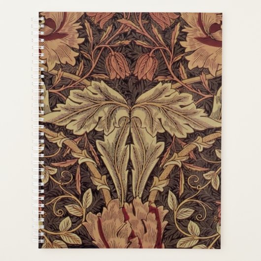 William Morris Honeysuckle Classic Engelse kunst Planner (Voorkant)