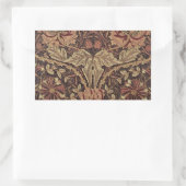 William Morris Honeysuckle Classic Engelse kunst Rechthoekige Sticker (Tas)