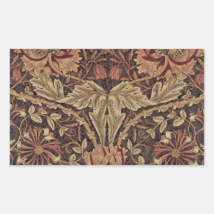 William Morris Honeysuckle Classic Engelse kunst Rechthoekige Sticker
