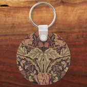 William Morris Honeysuckle Classic Engelse kunst Sleutelhanger (Voorkant)