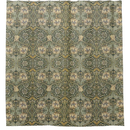 William Morris Honeysuckle Design Douchegordijn (Voorkant)