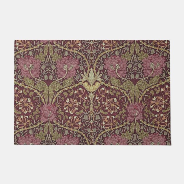 William Morris, Honeysuckle, floral. patroon, kuns Deurmat (Voorkant)