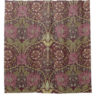 William Morris, Honeysuckle, floreel. patroon, kun Douchegordijn