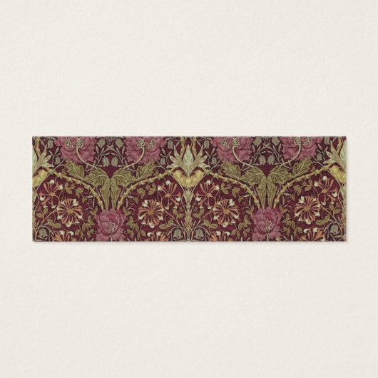 William Morris, Honeysuckle, floreel. patroon, kun Mini Visitekaartjes (Voorkant)