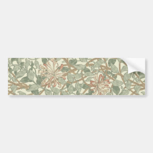 William Morris Honeysuckle Flower Wallpaper Bumpersticker