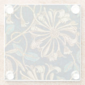 William Morris  Honeysuckle Glazen Onderzetter (Achterkant)