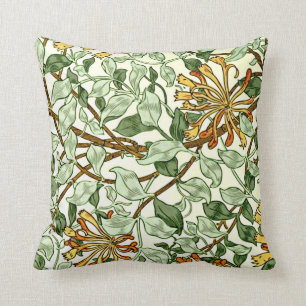 William Morris - Honeysuckle Green en Gold  Kussen