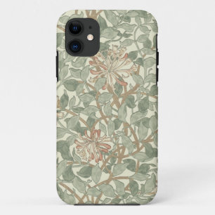William Morris Honeysuckle Green Floral iPhone 11 Hoesje