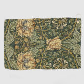 William Morris Honeysuckle Green Floral Golfhanddoek (Horizontaal)