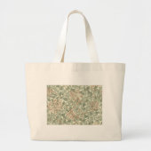 William Morris Honeysuckle Green Floral Grote Tote Bag (Voorkant)