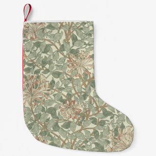 William Morris Honeysuckle Green Floral Kleine Kerstsok