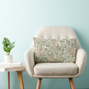 William Morris Honeysuckle Green Floral Kussen