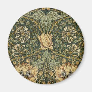 William Morris Honeysuckle Green Floral Magneet