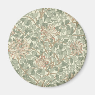 William Morris Honeysuckle Green Floral Magneet