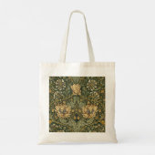 William Morris Honeysuckle Green Floral Tote Bag (Achterkant)