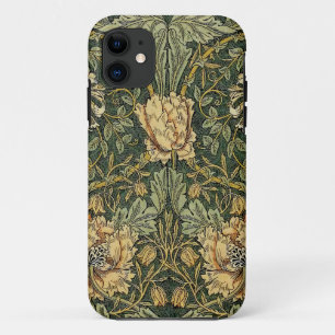 William Morris Honeysuckle Green Yellow iPhone 11 Hoesje