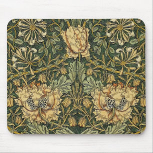 William Morris Honeysuckle Green Yellow Muismat