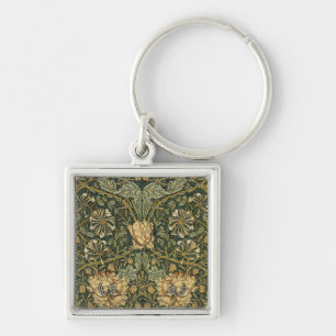 William Morris Honeysuckle Green Yellow Sleutelhanger
