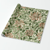 William Morris Honeysuckle Pattern Cadeaupapier (Uitgerold)