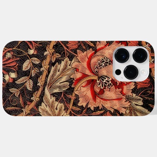 William Morris Honeysuckle  Pattern Case-Mate iPhone Case (Achterkant (horizontaal))