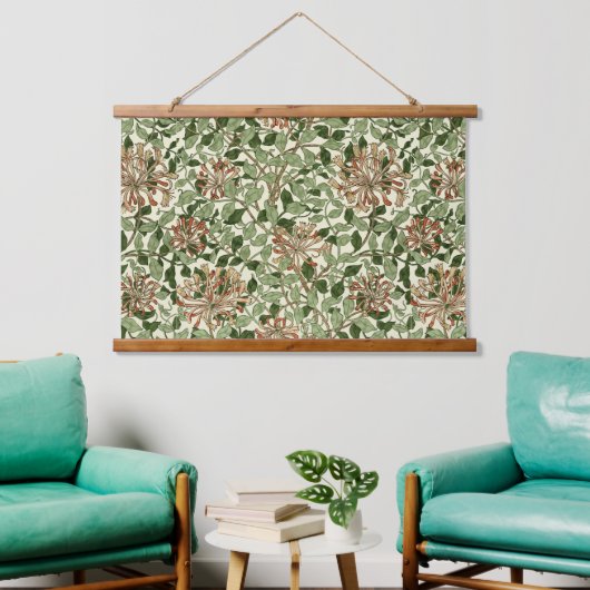 William Morris  Honeysuckle Pattern Hangend Wandkleed (Woonkamer)