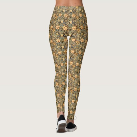 William Morris Honeysuckle Pattern Leggings (Achterkant)
