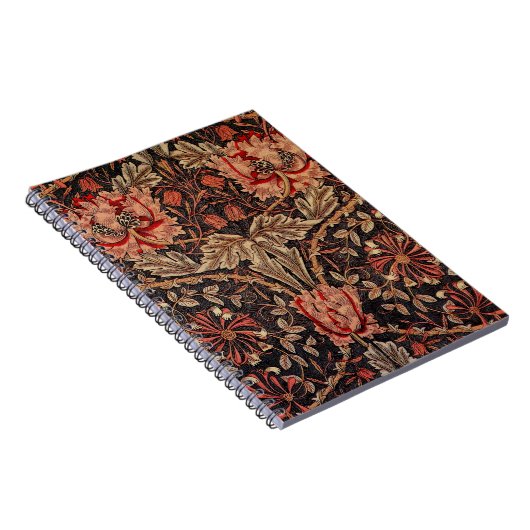 William Morris Honeysuckle Pattern Notitieboek (Rechterzijde)